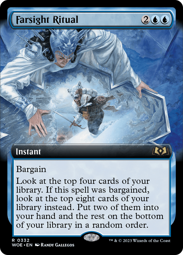 Farsight Ritual (Extended Art) [Wilds of Eldraine] [Foil]