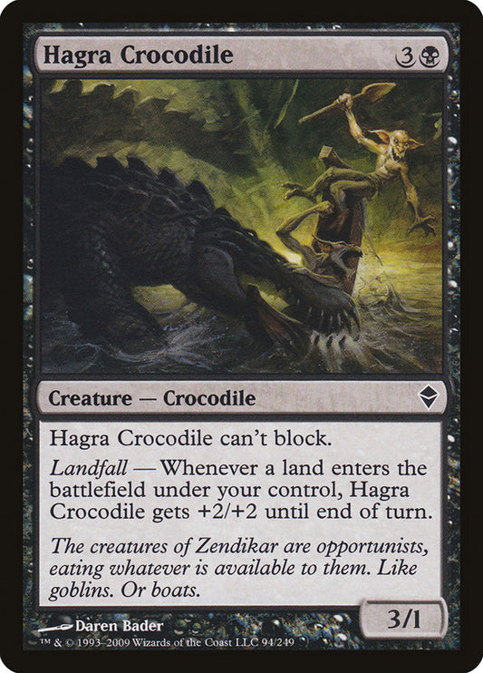 Hagra Crocodile [Zendikar] [Foil]