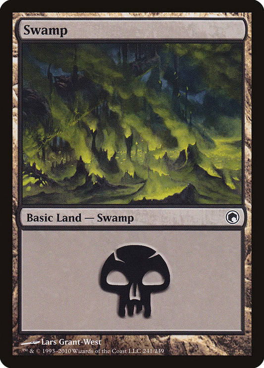 Swamp (241) [Scars of Mirrodin] [Foil]