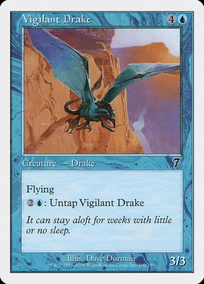 Vigilant Drake [Seventh Edition] [Foil]