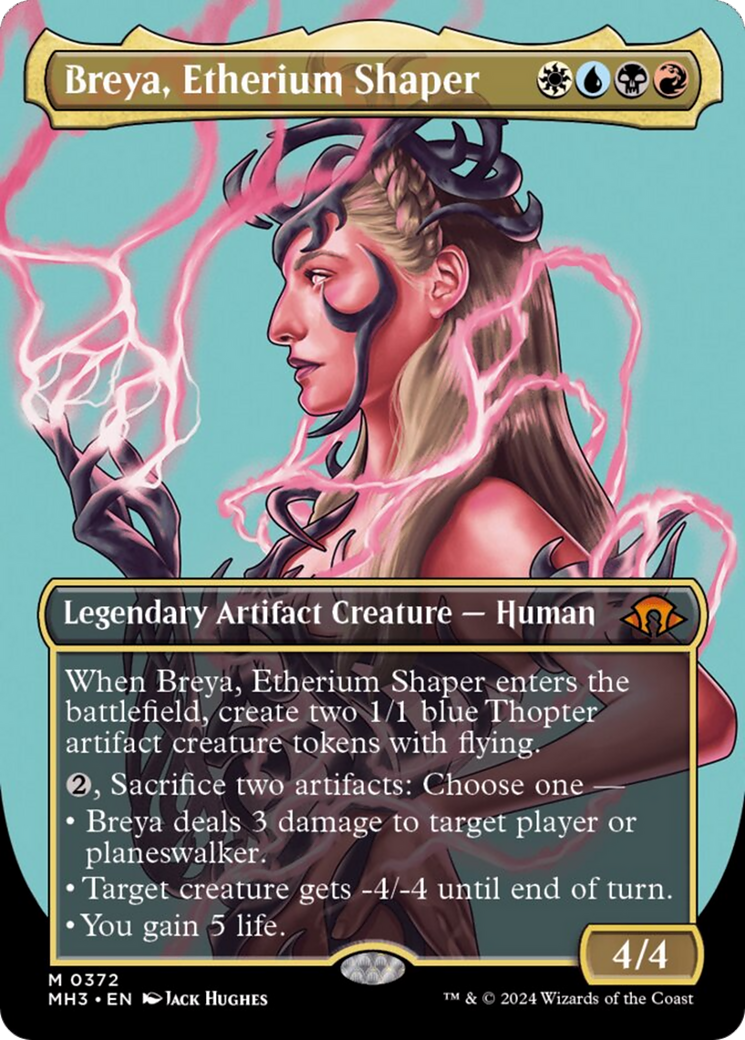 Breya, Etherium Shaper (Borderless) [Modern Horizons 3] [Foil]