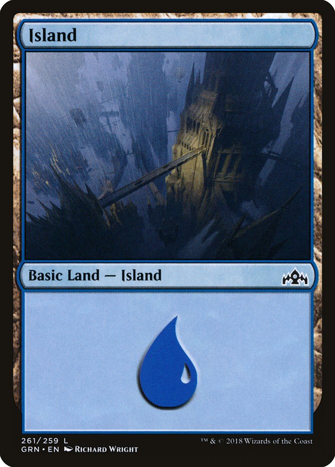 Island (261) [Guilds of Ravnica] [Foil]