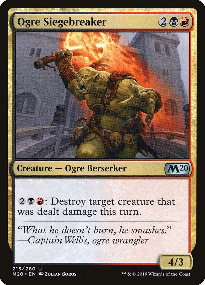 Ogre Siegebreaker [Core Set 2020] [Foil]