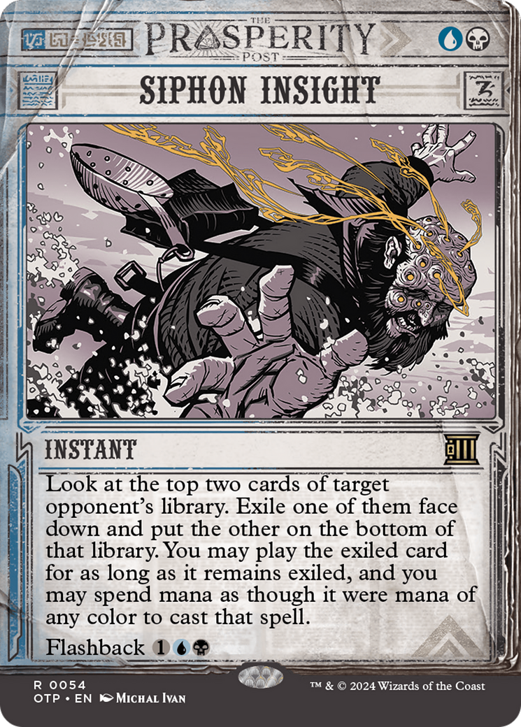 Siphon Insight [Outlaws of Thunder Junction: Breaking News] [Foil]
