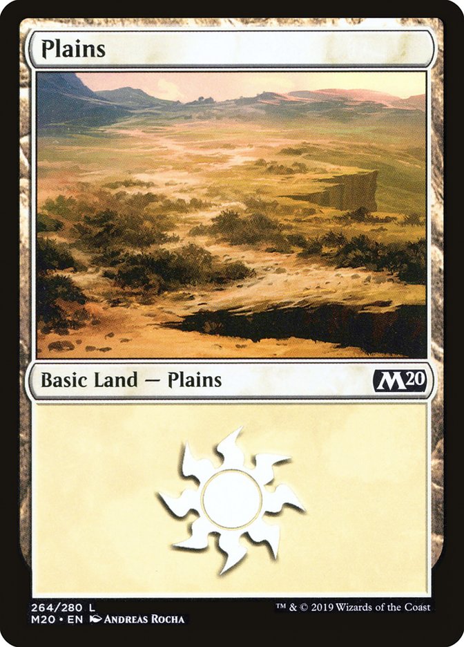 Plains (264) [Core Set 2020] [Foil]