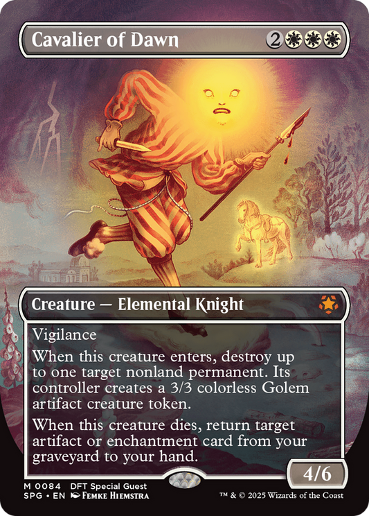 Cavalier of Dawn (Borderless) [Aetherdrift Special Guests] [Foil]