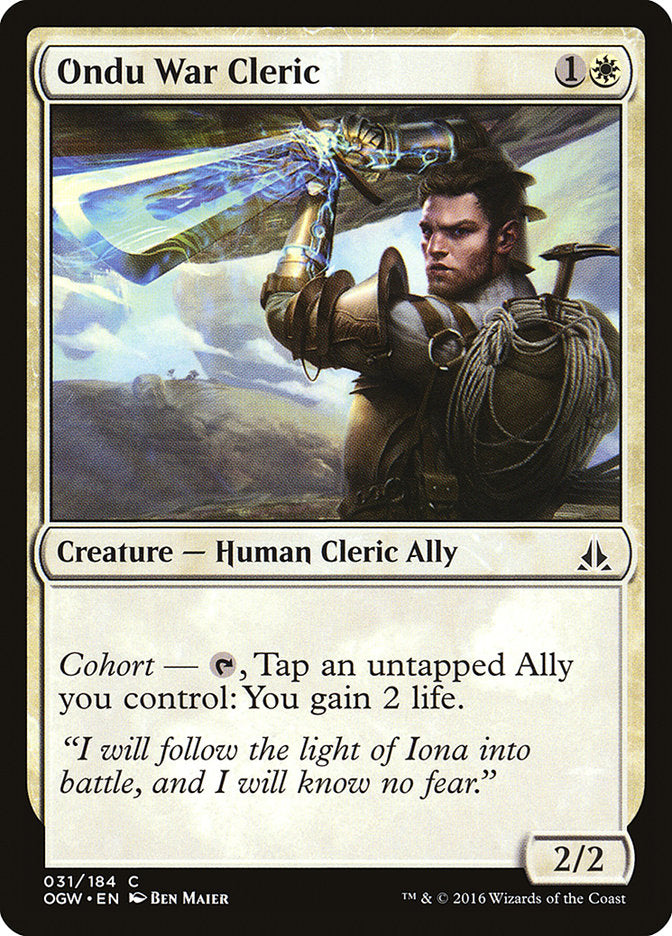 Ondu War Cleric [Oath of the Gatewatch] [Foil]