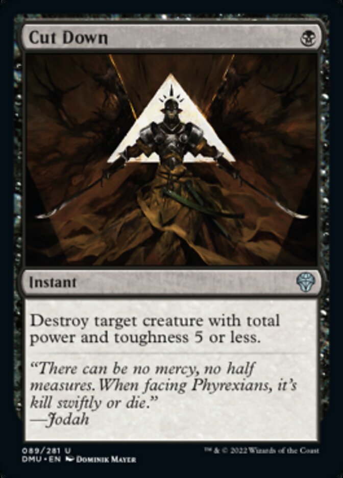 Cut Down [Dominaria United] [Foil]