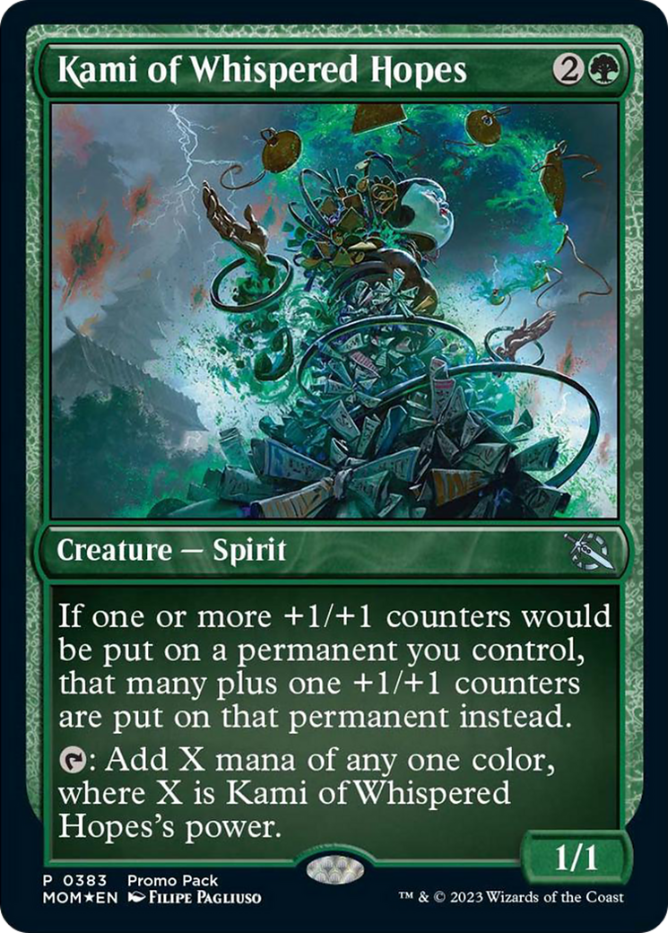 Kami of Whispered Hopes (Promo Pack) [March of the Machine Promos] [Foil]