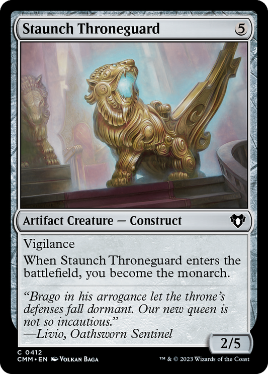 Staunch Throneguard [Commander Masters] [Foil]