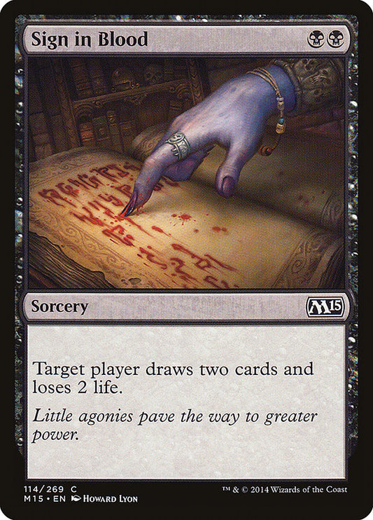 Sign in Blood [Core Set 2015]