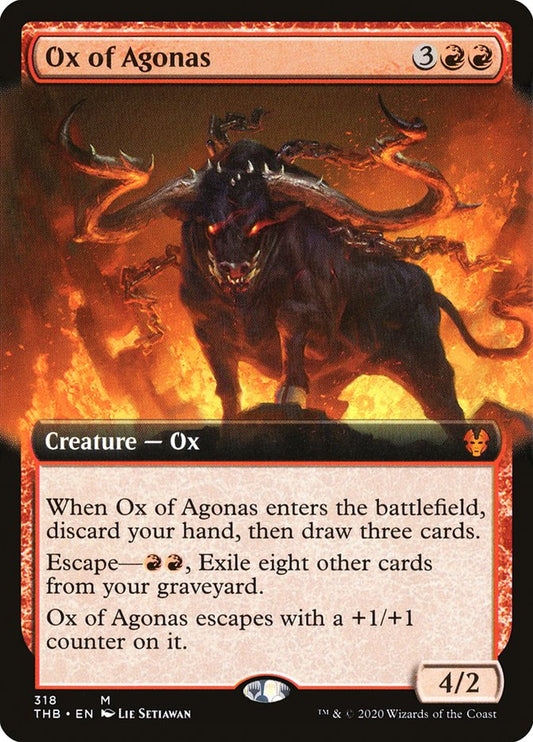 Ox of Agonas (Extended Art) [Theros Beyond Death] [Foil]