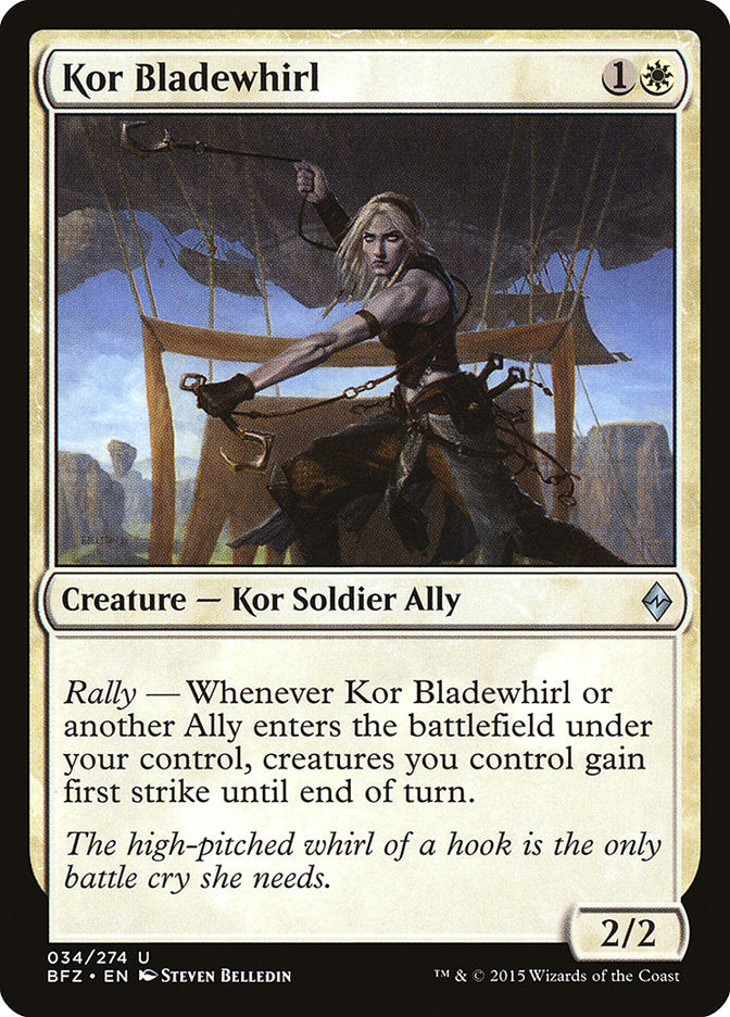 Kor Bladewhirl [Battle for Zendikar] [Foil]