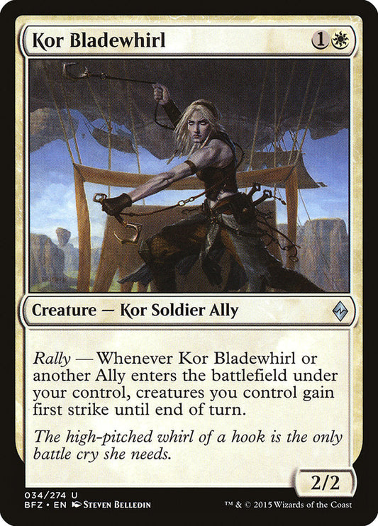 Kor Bladewhirl [Battle for Zendikar] [Foil]
