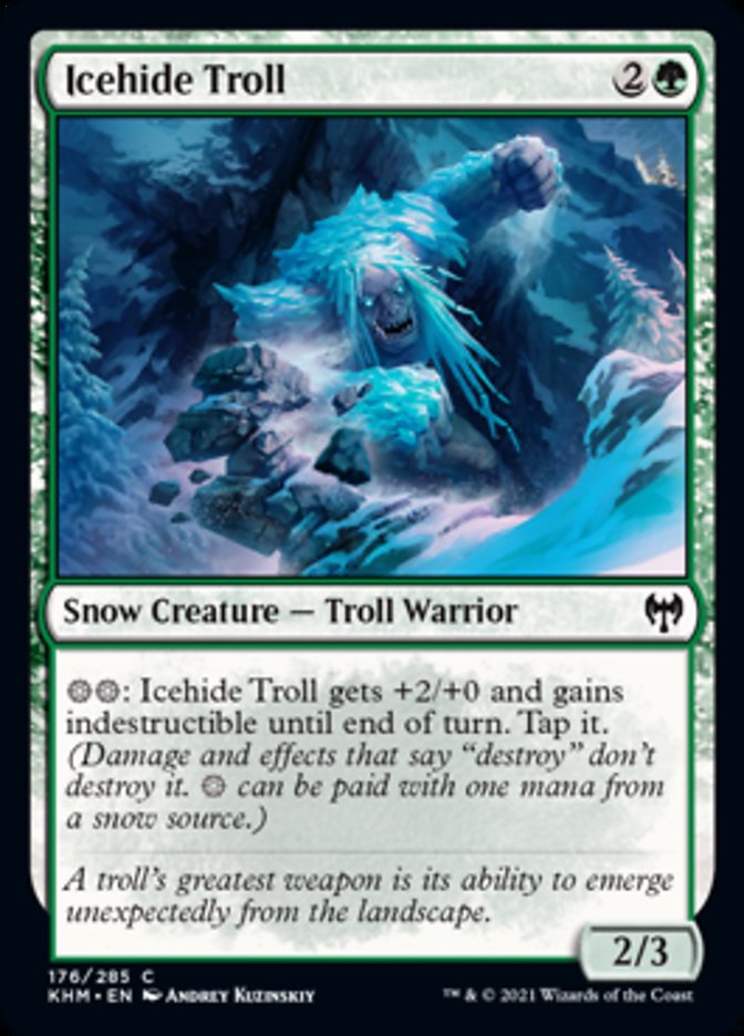 Icehide Troll [Kaldheim] [Foil]