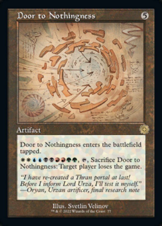 Door to Nothingness (Retro Schematic) [The Brothers' War Retro Artifacts] [Foil]