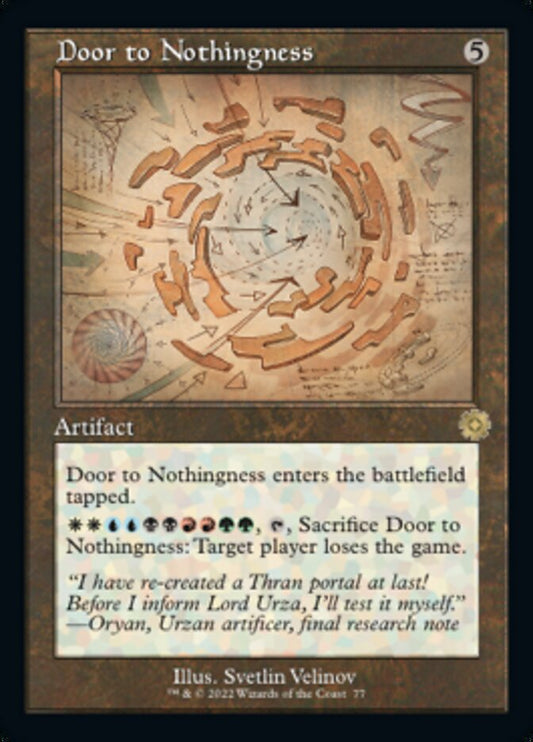 Door to Nothingness (Retro Schematic) [The Brothers' War Retro Artifacts] [Foil]