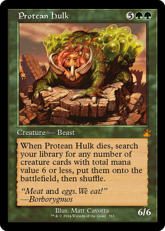 Protean Hulk (Retro Frame) [Ravnica Remastered] [Foil]