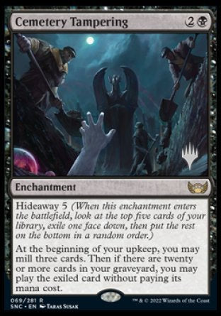 Cemetery Tampering (Promo Pack) [Streets of New Capenna Promos] [Foil]