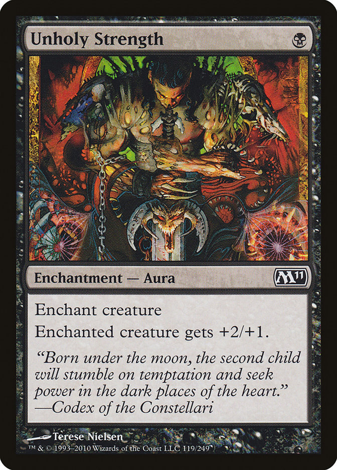 Unholy Strength [Core Set 2011] [Foil]