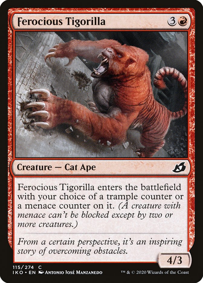 Ferocious Tigorilla [Ikoria: Lair of Behemoths] [Foil]