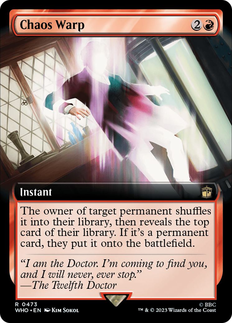 Chaos Warp (Extended Art) [Doctor Who] [Foil]
