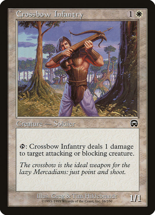 Crossbow Infantry [Mercadian Masques] [Foil]