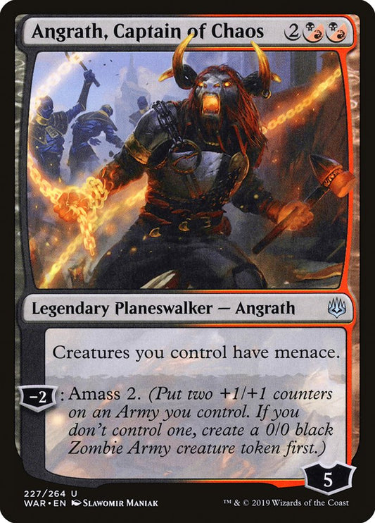 Angrath, Captain of Chaos [War of the Spark] [Foil]