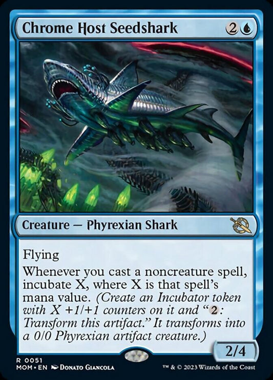 Chrome Host Seedshark [March of the Machine] [Foil]