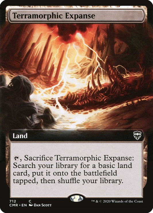 Terramorphic Expanse (Extended Art) [Commander Legends] [Foil]