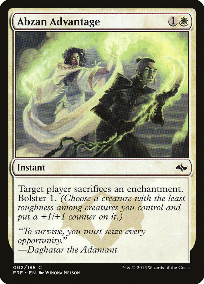 Abzan Advantage [Fate Reforged] [Foil]