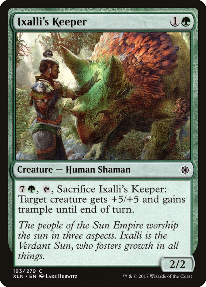 Ixalli's Keeper [Ixalan] [Foil]