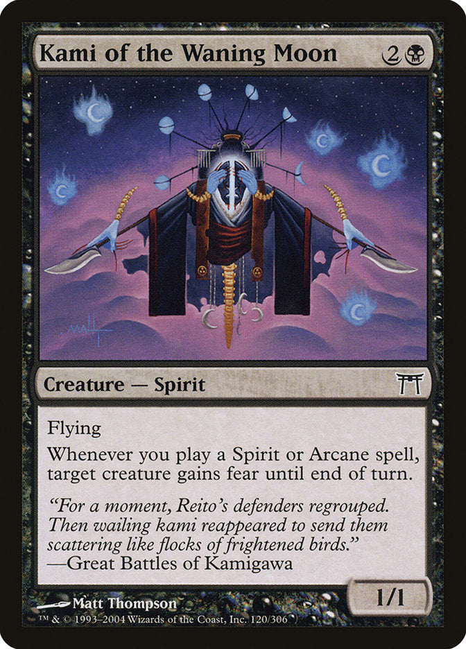 Kami of the Waning Moon [Champions of Kamigawa] [Foil]