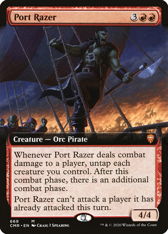 Port Razer (Extended Art) [Commander Legends] [Foil]