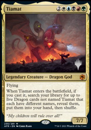 Tiamat (Promo Pack) [Dungeons & Dragons: Adventures in the Forgotten Realms Promos] [Foil]