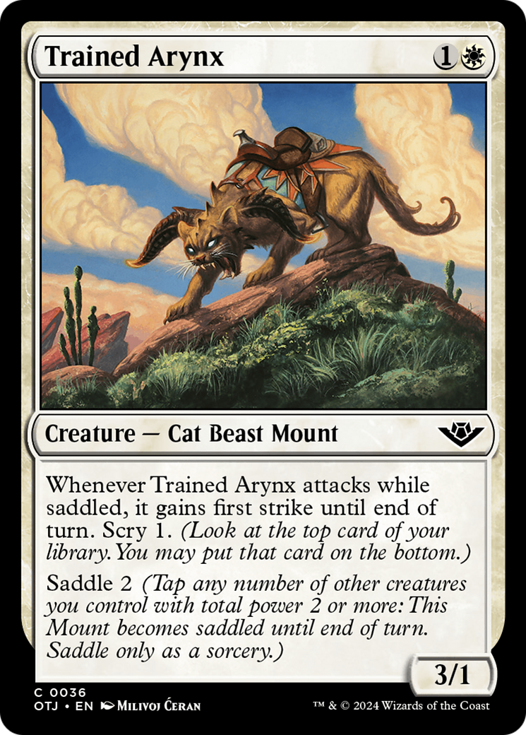 Trained Arynx [Outlaws of Thunder Junction] [Foil]