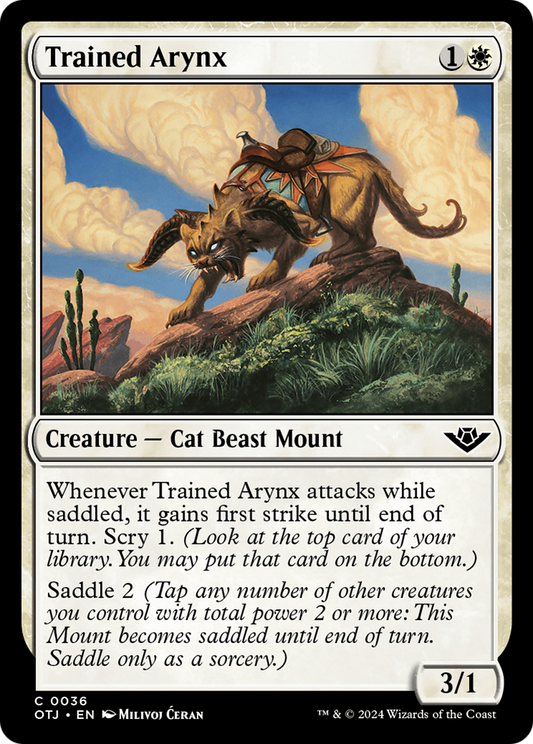 Trained Arynx [Outlaws of Thunder Junction] [Foil]