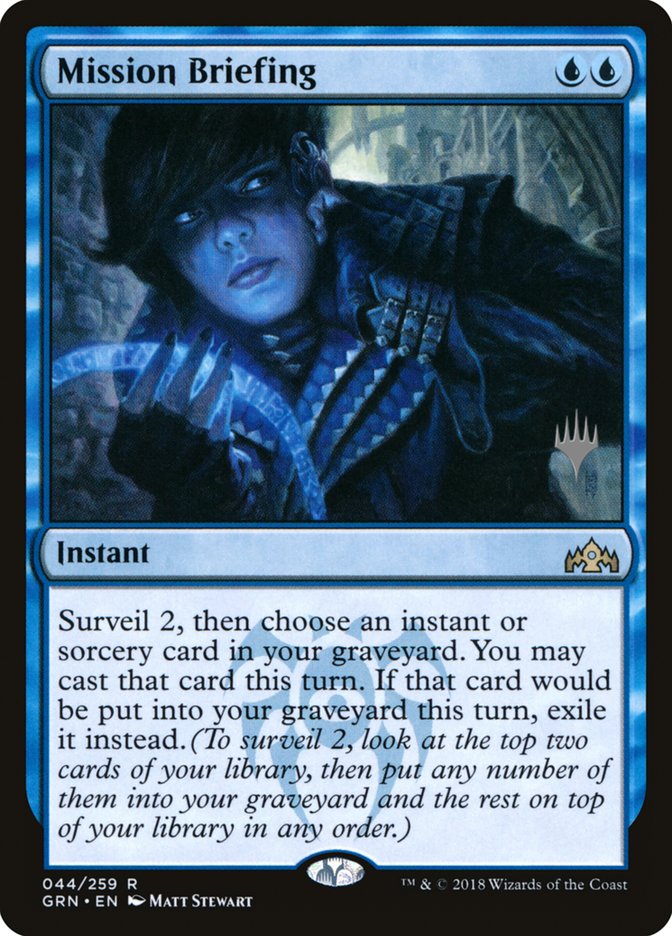 Mission Briefing (Promo Pack) [Guilds of Ravnica Promos] [Foil]