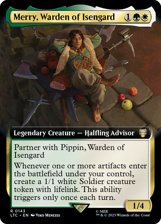 Merry, Warden of Isengard (Extended Art) [The Lord of the Rings: Tales of Middle-Earth Commander] [Foil]