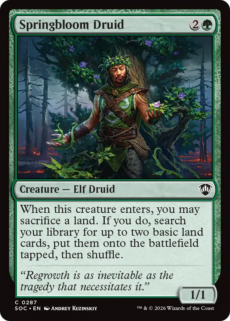Springbloom Druid [Secrets of Strixhaven Commander] [Foil]