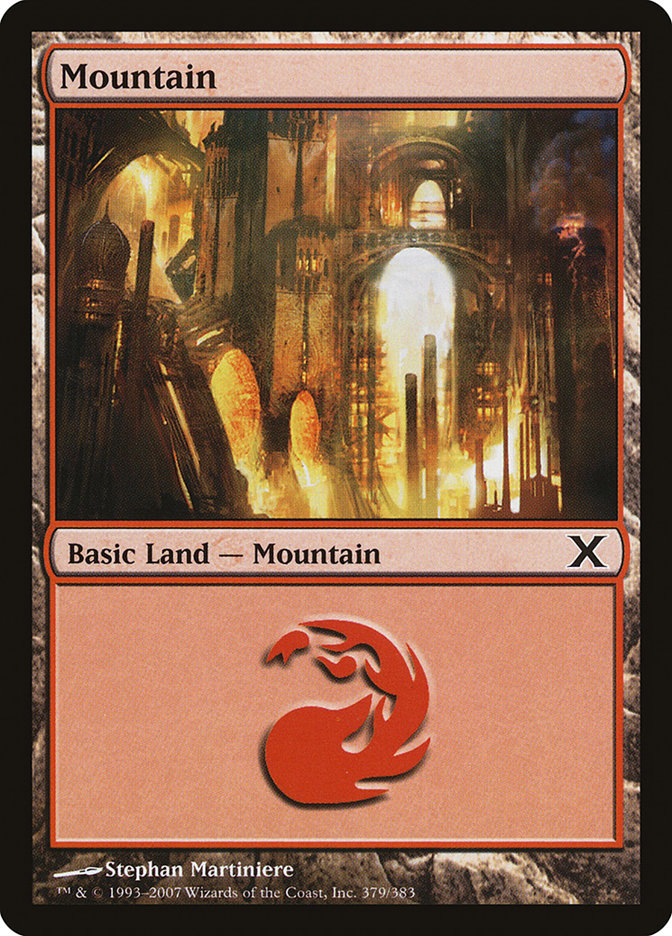 Mountain (379) [Tenth Edition] [Foil]