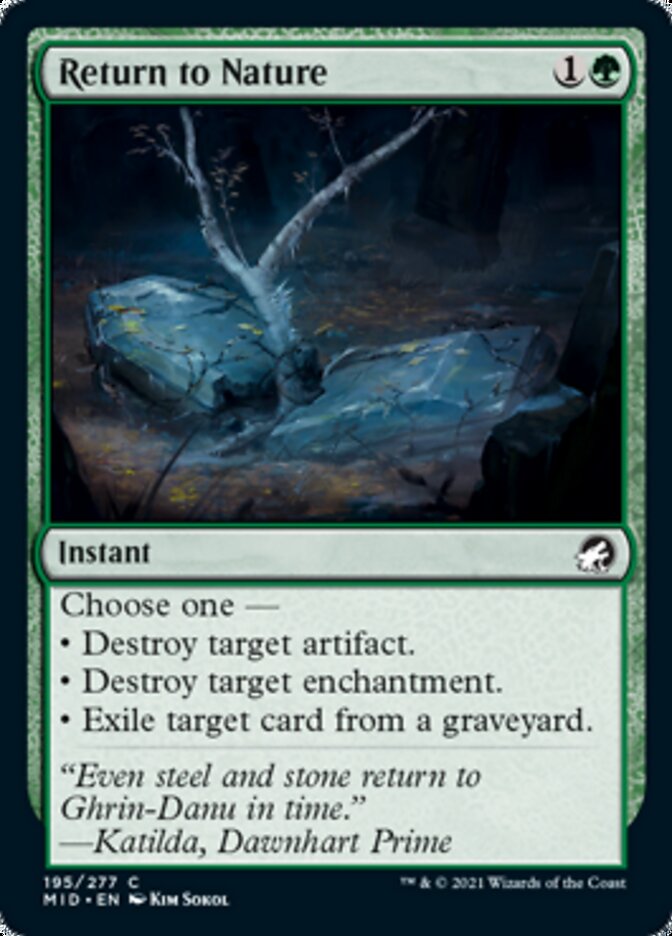 Return to Nature [Innistrad: Midnight Hunt] [Foil]