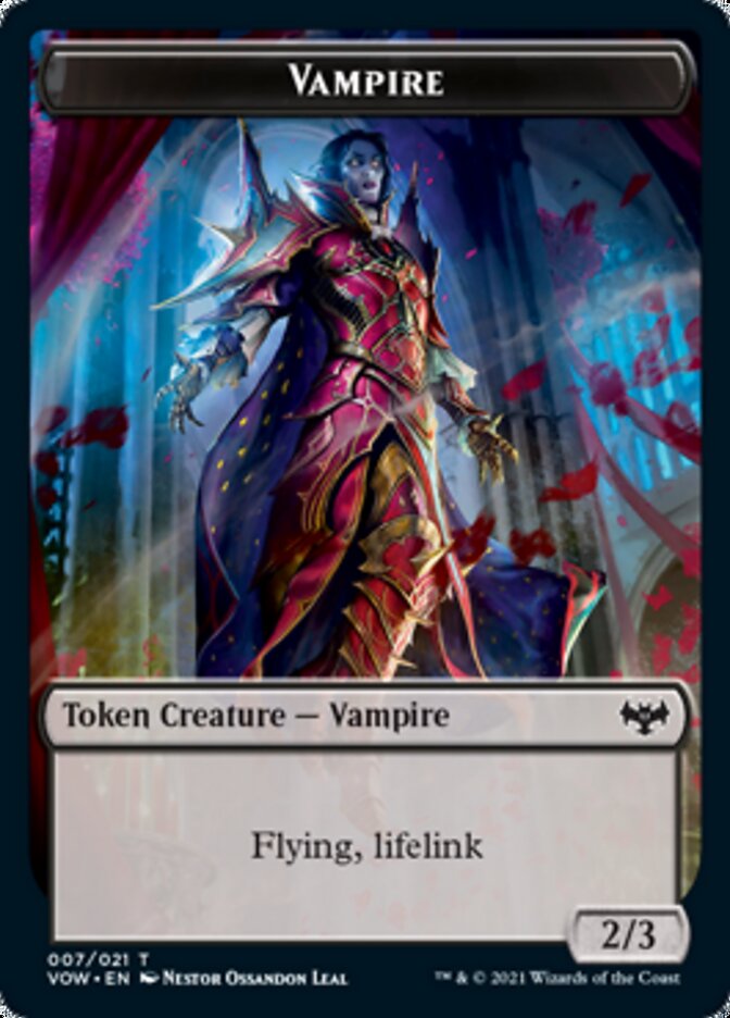 Vampire Token (007) [Innistrad: Crimson Vow Tokens] [Foil]