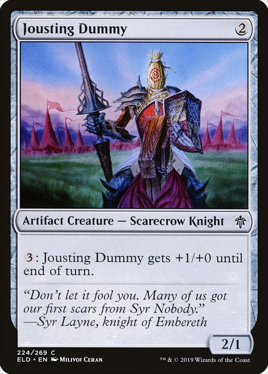 Jousting Dummy [Throne of Eldraine] [Foil]