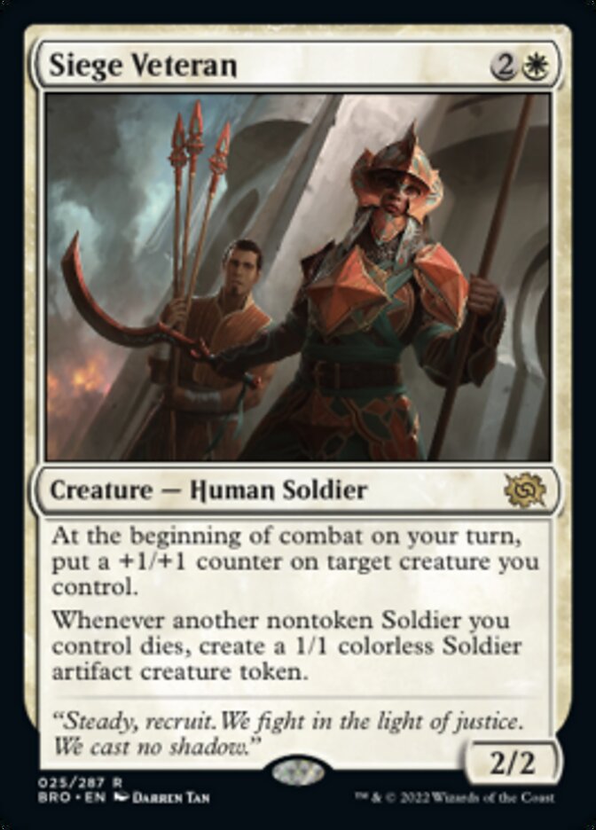 Siege Veteran [The Brothers' War] [Foil]