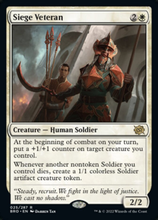 Siege Veteran [The Brothers' War] [Foil]