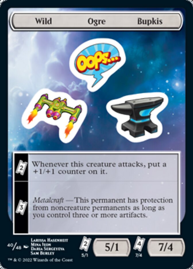 Wild Ogre Bupkis [Unfinity Stickers] [Foil]