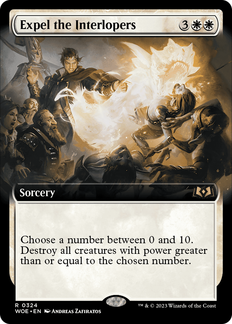 Expel the Interlopers (Extended Art) [Wilds of Eldraine] [Foil]