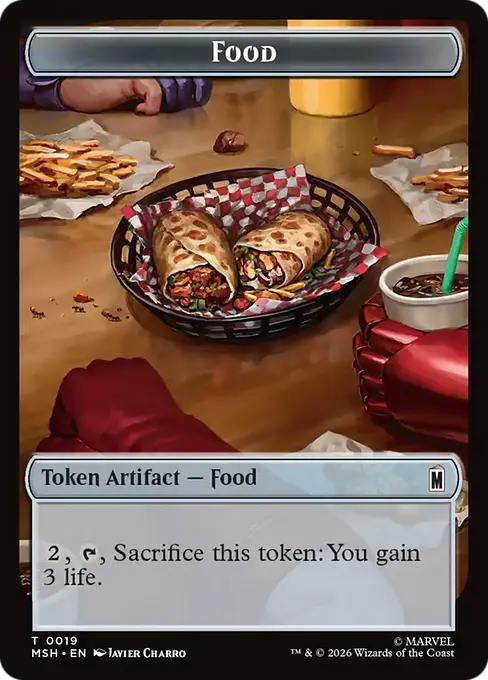 Leviathan // Food Double-Sided Token [Marvel Super Heroes]