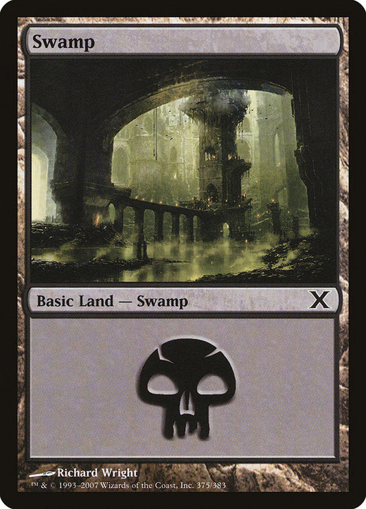 Swamp (375) [Tenth Edition] [Foil]